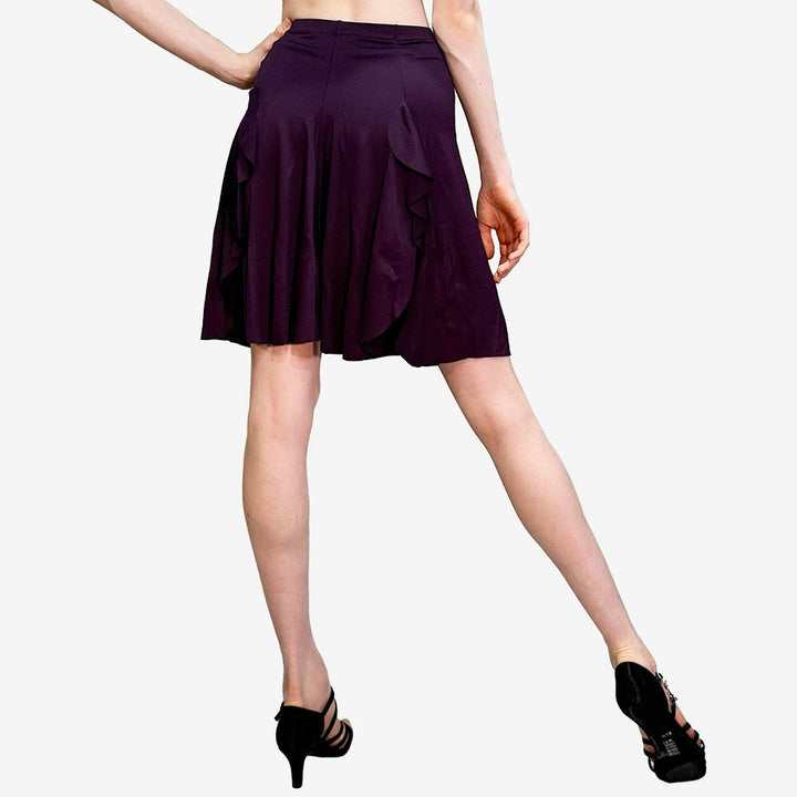 loin nuit random pic volume skirtダークパープル Waltz Skirt - D383 Skirts| Só Dança USA