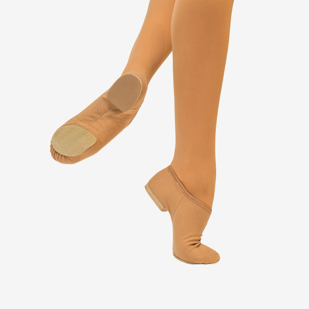 Chacott メタリック ダンスシューズ 美品 JZ75L-SunTan-Adult-