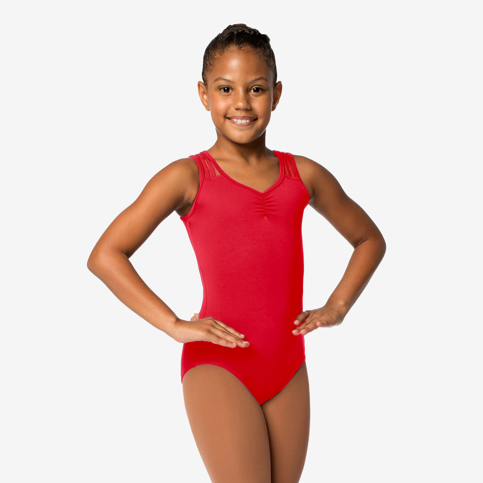 Girls red cheap leotard